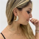 orecchino con perle glam